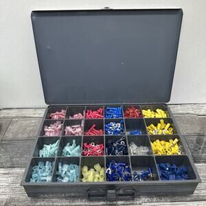 Large assorted terminal set crap style. Quick disconnect. {I}